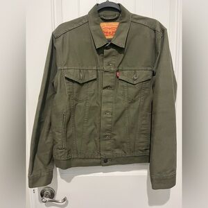 Levi's Green Military Field Jacket Classic Utility Design
